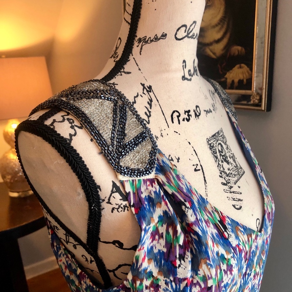 Anthropologie Edme & Esyllte silk Vittorio Epaulette blouse